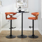 Gardenia Adjustable Barstool - Set of 2 By LumiSource - BS-GARDFB-RT2 BKWLCHAR2 | Bar Stools | Modishstore - 21