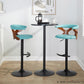 Gardenia Adjustable Barstool - Set of 2 By LumiSource - BS-GARDFB-RT2 BKWLCHAR2 | Bar Stools | Modishstore - 30