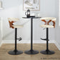 Gardenia Adjustable Barstool - Set of 2 By LumiSource - BS-GARDPU-RT2 BKNACR2 | Bar Stools | Modishstore - 11