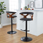 Gardenia Adjustable Barstool - Set of 2 By LumiSource - BS-GARDFB-RT2 BKWLCHAR2 | Bar Stools | Modishstore - 4