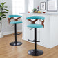 Gardenia Adjustable Barstool - Set of 2 By LumiSource - BS-GARDFB-RT2 BKWLCHAR2 | Bar Stools | Modishstore - 31