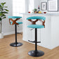 Gardenia Adjustable Barstool - Set of 2 By LumiSource - BS-GARDFB-RT2 BKWLCHAR2 | Bar Stools | Modishstore - 32