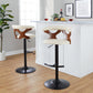 Gardenia Adjustable Barstool - Set of 2 By LumiSource - BS-GARDPU-RT2 BKNACR2 | Bar Stools | Modishstore - 13