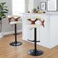 Gardenia Adjustable Barstool - Set of 2 By LumiSource - BS-GARDPU-RT2 BKNACR2 | Bar Stools | Modishstore - 14