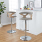 Gardenia Adjustable Barstool - Set of 2 By LumiSource - BS-GARDPU-RT2 CHRNACR2 | Bar Stools | Modishstore - 21