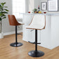 Gianna Adjustable Barstool - Set of 2 By LumiSource - BS-GNNPU-RT2 BKWLW2 | Bar Stools | Modishstore
