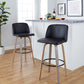Toriano 30" Fixed-Height Barstool - Set of 2 By LumiSource - B30-TRNOPU-GRTZQ2 LGYBK2 | Bar Stools | Modishstore - 2