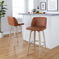 Toriano 30" Fixed-Height Barstool - Set of 2 By LumiSource - B30-TRNOPU-GRTZR2 WWBK2 | Bar Stools | Modishstore - 13