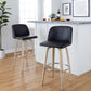 Toriano 30" Fixed-Height Barstool - Set of 2 By LumiSource - B30-TRNOPU-GRTZR2 WWBK2 | Bar Stools | Modishstore - 4