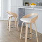Grotto 24" Fixed-Height Counter Stool - Set of 2 By LumiSource - B24-GROTTOPU-GRTZR2 NANABN2 | Counter Stools | Modishstore - 18