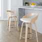 Grotto 24" Fixed-Height Counter Stool - Set of 2 By LumiSource - B24-GROTTOPU-GRTZR2 NANABN2 | Counter Stools | Modishstore - 19