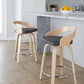 Grotto 24" Fixed-Height Counter Stool - Set of 2 By LumiSource - B24-GROTTOPU-GRTZR2 NANABN2 | Counter Stools | Modishstore - 8