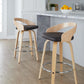 Grotto 26" Fixed-Height Counter Stool - Set of 2 By LumiSource - B26-GROTTOPU-GRTZR2 NANABN2 | Counter Stools | Modishstore - 2