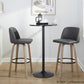 Toriano 30" Fixed-Height Barstool - Set of 2 By LumiSource - B30-TRNOPU-GRTZQ2 LGYBK2 | Bar Stools | Modishstore - 24
