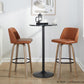 Toriano 30" Fixed-Height Barstool - Set of 2 By LumiSource - B30-TRNOPU-GRTZQ2 LGYBK2 | Bar Stools | Modishstore - 14