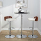 Maya Adjustable Barstool - Set of 2 By LumiSource - BS-MAYAFB-RR2 CHRWLCHAR2 | Bar Stools | Modishstore - 12
