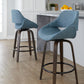 Fabrico 26" Fixed-Height Counter Stool - Set of 2 By LumiSource - B26-FBCOFB-GRTZQ2 BNBU2 | Counter Stools | Modishstore