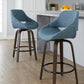 Fabrico 26" Fixed-Height Counter Stool - Set of 2 By LumiSource - B26-FBCOFB-GRTZQ2 BNBU2 | Counter Stools | Modishstore - 2