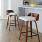 Maya 26" Fixed-Height Counter Stool - Set of 2 By LumiSource - B26-MAYAFB-GRTZX2 WLWLCHAR2 | Counter Stools | Modishstore - 12