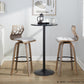 Folia 30" Fixed-Height Barstool - Set of 2 By LumiSource - B30-FOLIAFB-GRTZQ2 LGYLGYLGY2 | Bar Stools | Modishstore - 3