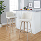 Toriano 30" Fixed-Height Barstool - Set of 2 By LumiSource - B30-TRNOFB-GRTZR2 WWNCR2 | Bar Stools | Modishstore
