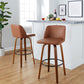 Toriano 30" Fixed-Height Barstool - Set of 2 By LumiSource - B30-TRNOPU-GRTZQ2 WLCAM2 | Bar Stools | Modishstore