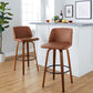 Toriano 30" Fixed-Height Barstool - Set of 2 By LumiSource - B30-TRNOPU-GRTZQ2 WLCAM2 | Bar Stools | Modishstore - 2