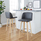 Toriano 30" Fixed-Height Barstool - Set of 2 By LumiSource - B30-TRNOPU-GRTZR2 NABK2 | Bar Stools | Modishstore - 22