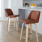 Toriano 24" Fixed-Height Counter Stool - Set of 2 By LumiSource - B24-TRNOPU-GRTZR2 NABK2 | Counter Stools | Modishstore - 12