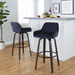 Daniella 30" Fixed-Height Barstool - Set of 2 By LumiSource - B30-DNLAV-GRTZQ2 BNBK2 | Bar Stools | Modishstore