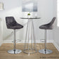 Diana Adjustable Barstool - Set of 2 By LumiSource - BS-DIANAV-RR2 CHRGY2 | Bar Stools | Modishstore - 3