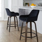 Daniella 26" Fixed-Height Counter Stool - Set of 2 By LumiSource - B26-DNLAV-GRTZQ2 BNBK2 | Counter Stools | Modishstore