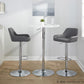 Daniella Adjustable Barstool - Set of 2 By LumiSource - BS-DNLAPU-RR2 CHRCAM2 | Bar Stools | Modishstore - 12