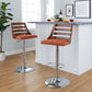 Trevi Adjustable Barstool - Set of 2 By LumiSource - BS-TREVI-RR2 WLO2 | Bar Stools | Modishstore - 3
