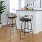 Cassis 30" Fixed-Height Barstool - Set of 2 By LumiSource - B30-CASSISPU-GRTZQ2 LGYLGYBK2 | Bar Stools | Modishstore