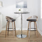 Cassis 30" Fixed-Height Barstool - Set of 2 By LumiSource - B30-CASSISPU-GRTZQ2 LGYLGYBK2 | Bar Stools | Modishstore - 3