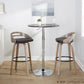Cassis 30" Fixed-Height Barstool - Set of 2 By LumiSource - B30-CASSISPU-GRTZQ2 LGYLGYBK2 | Bar Stools | Modishstore - 4