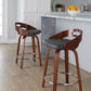 Cassis 24" Fixed-Height Counter Stool - Set of 2 By LumiSource - B24-CASSISPU-GRTZQ2 LGYLGYBK2 | Counter Stools | Modishstore - 43