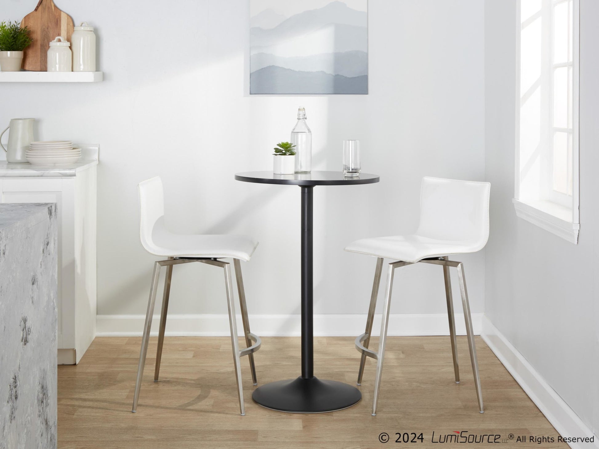 Mara Upholstered 26" Fixed-Height Counter Stool - Set of 2 By LumiSource - B26-MARAUP-MSNZ2 SSW2 | Counter Stools | Modishstore - 4