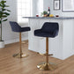 Daniella Adjustable Barstool - Set of 2 By LumiSource - BS-DNLAV-RT2 AUBK2 | Bar Stools | Modishstore - 2