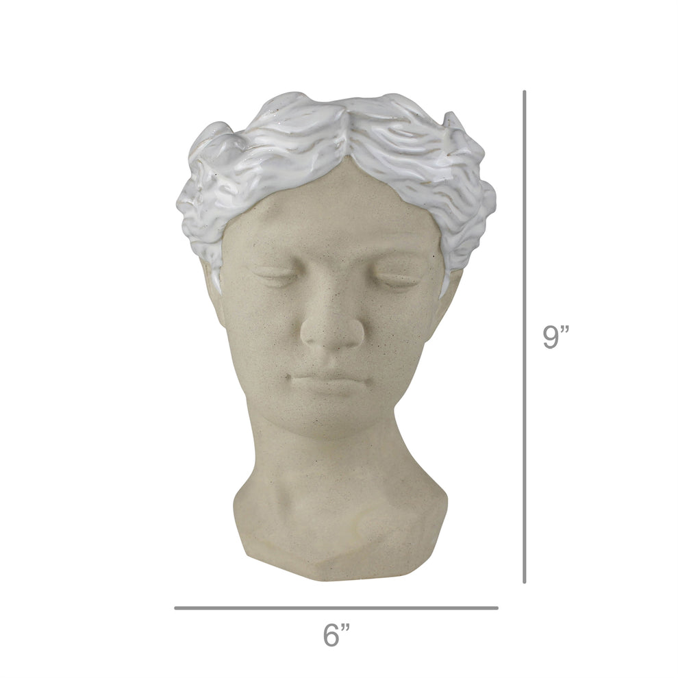 Anita Bust Vase, Ceramic Set Of 4 By HomArt | Vases | Modishstore - 5