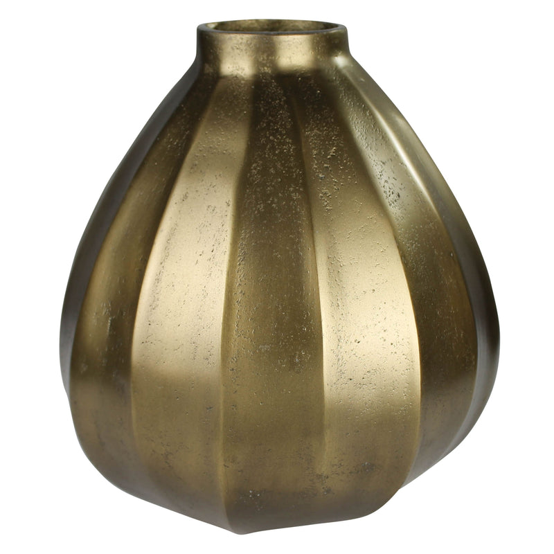 Calabaza Vase, Brass By HomArt | Vases | Modishstore
