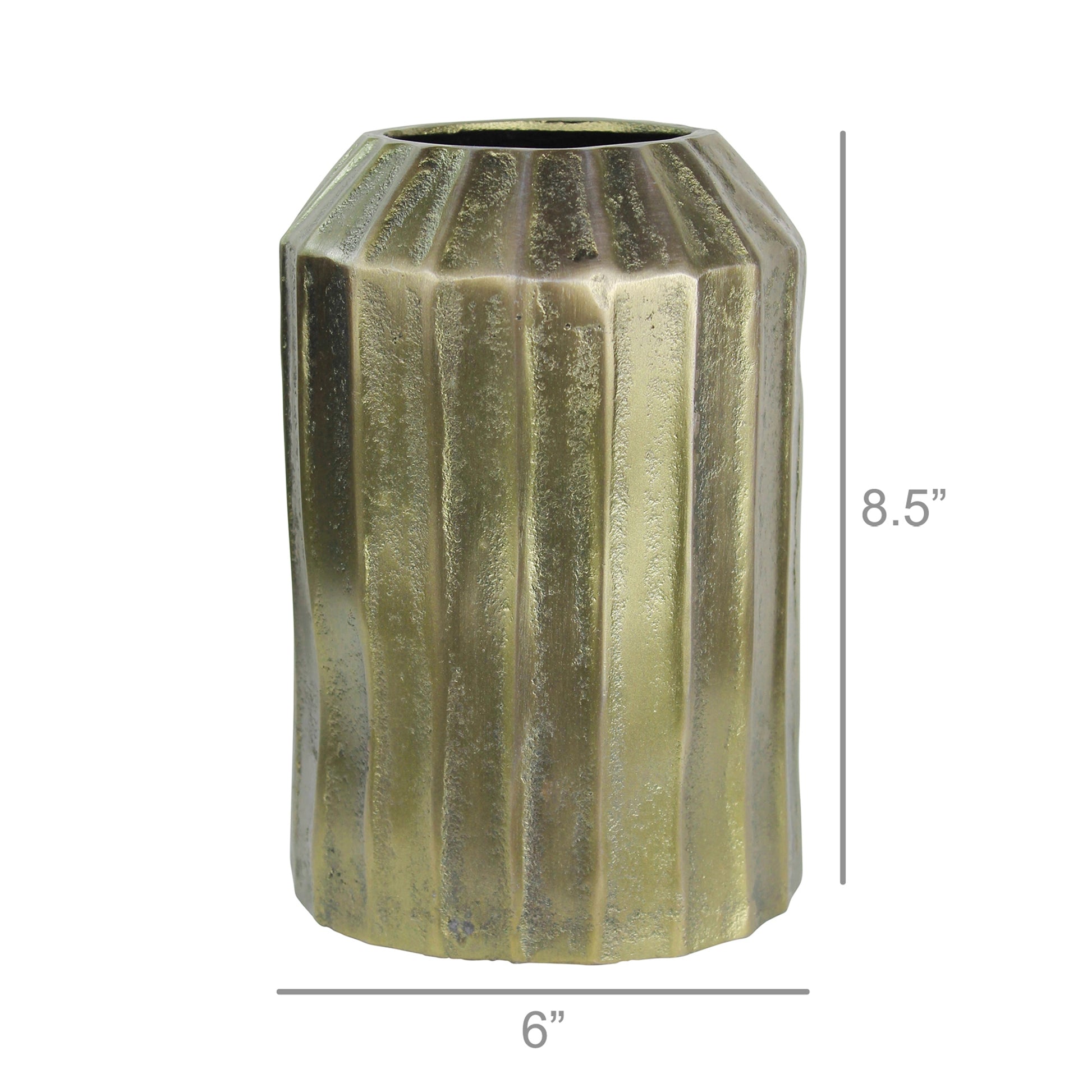 Croft Vase, Brass - Large Set Of 4 By HomArt | Vases | Modishstore - 2