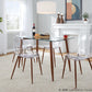 Clara Dining Set - 5 Piece By LumiSource - DS5-CLRABKCL+4CLRABKCL | Dining Sets | Modishstore - 4