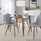 Clara-Pebble Dining Set - 5 Piece By LumiSource - DS5-CLRAWLCL+4PEBFBWLBU | Dining Sets | Modishstore - 7