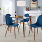 Clara-Pebble Dining Set - 5 Piece By LumiSource - DS5-CLRAWLCL+4PEBVWLBK | Dining Sets | Modishstore - 4