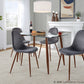 Clara-Pebble Dining Set - 5 Piece By LumiSource - DS5-CLRAWLCL+4PEBVWLBK | Dining Sets | Modishstore - 7
