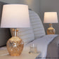 Gloria Round 20" Glass Accent Lamp - Set of 2 By LumiSource - GTG21-GLORIARN CRCHRW2 | Table Lamps | Modishstore