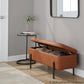 Daniella Storage Bench By LumiSource - OT-DANIELLASTOR BKCAM | Benches | Modishstore - 4