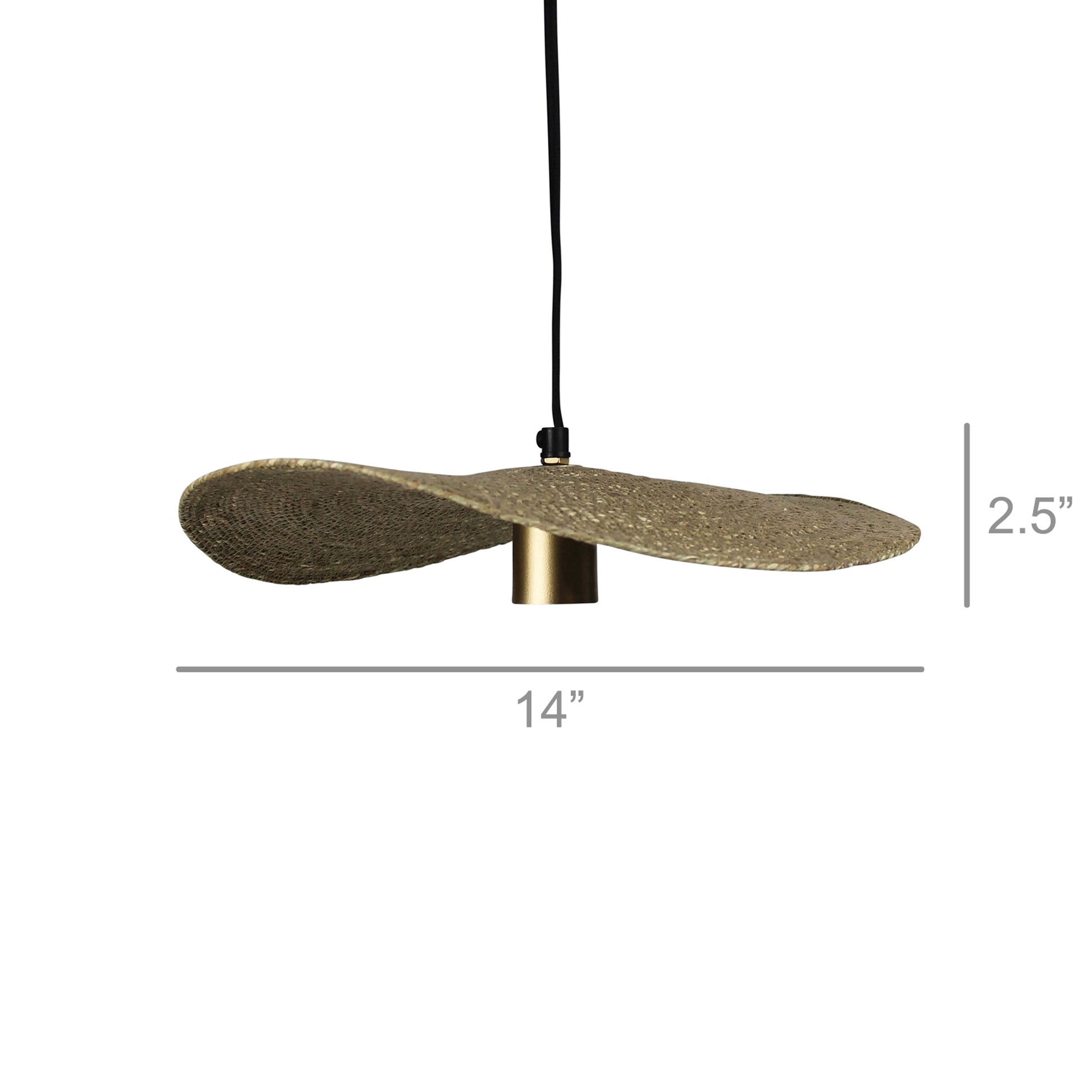 Campana Pendant, Jute Set Of 4 By HomArt | Pendant Lamps | Modishstore - 3